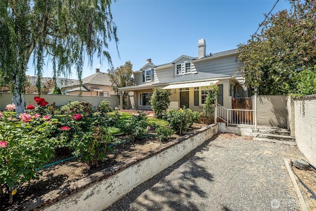 601 Yakima St, Wenatchee, WA 98801 - back of house with a chimney