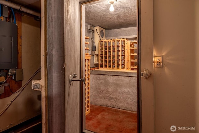 601 Yakima St, Wenatchee, WA 98801 - wine cellar with electric panel and concrete floors