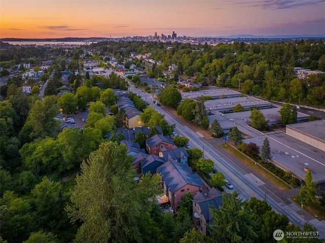 5955 Delridge Way SW, Seattle, WA 98106 - aerial view at dusk of a residential view