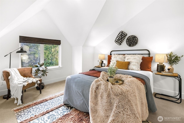 5955 Delridge Way SW, Seattle, WA 98106 - bedroom with carpet and vaulted ceiling