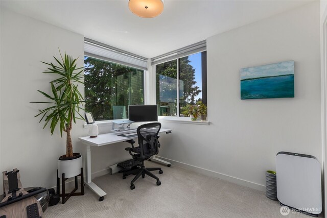 3418 23rd Ave W, Seattle, WA 98199 - carpeted home office with plenty of natural light