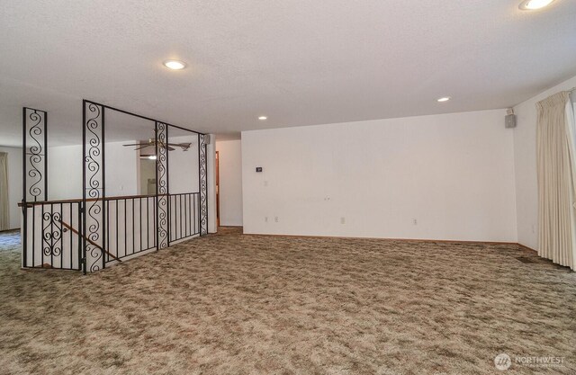 1203 Contra Costa Ave, Fircrest, WA 98466 - unfurnished room featuring carpet flooring, recessed lighting, and ceiling fan