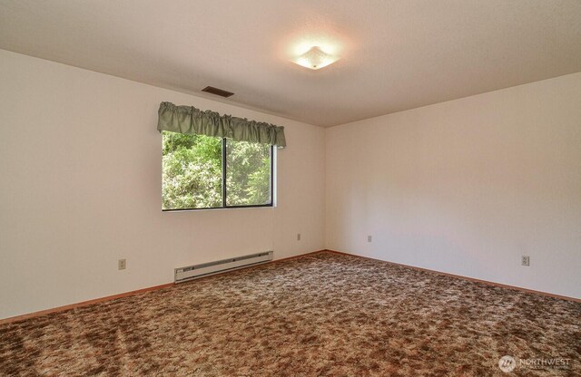 1203 Contra Costa Ave, Fircrest, WA 98466 - spare room with a baseboard radiator and carpet