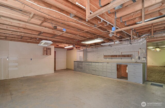 1203 Contra Costa Ave, Fircrest, WA 98466 - basement featuring a garage