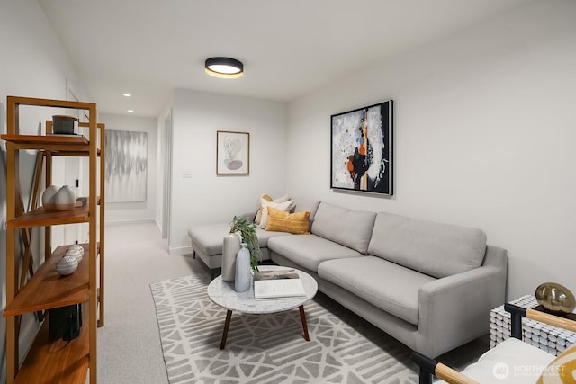 2236 Fairview Ave E Unit B, Seattle, WA 98102 - living area with light carpet and recessed lighting
