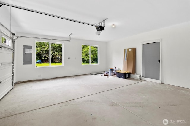 281 Shallow Shore Rd, Bellingham, WA 98229 - garage with electric panel and a garage door opener