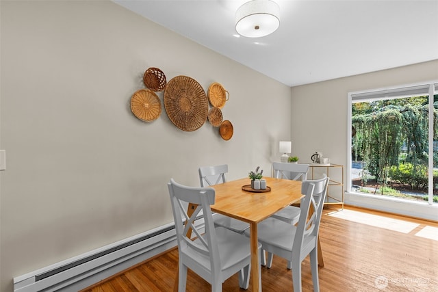 13523 23rd Pl NE, Seattle, WA 98125 - dining space with baseboard heating and wood finished floors