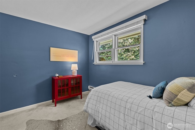 13523 23rd Pl NE, Seattle, WA 98125 - carpeted bedroom with baseboard heating and baseboards