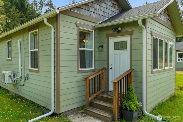 214 Endresen Rd, Hoquiam, WA 98550 - doorway to property with a shingled roof