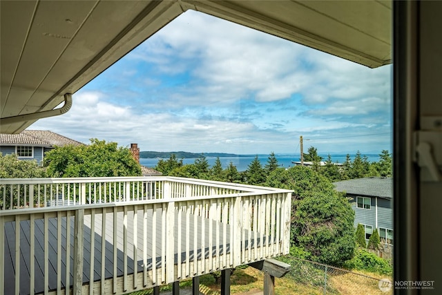 4815 N Huson St, Tacoma, WA 98407 - balcony with a deck with water view