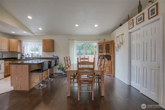 117 Bufflehead St SW, Ocean Shores, WA 98569 - dining room with recessed lighting and dark wood-style floors
