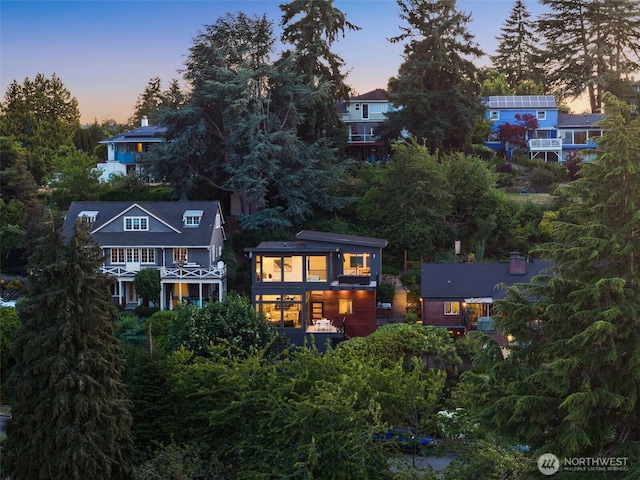 3925 48th Ave S, Seattle, WA 98118 - view of back of property at dusk