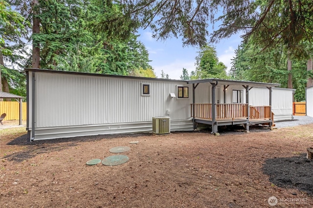 15409 Westshore Dr SE, Yelm, WA 98597 - back of house featuring a wooden deck