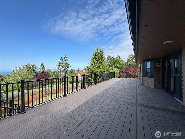 412 Doe Run Rd, Sequim, WA 98382 - view of wooden deck
