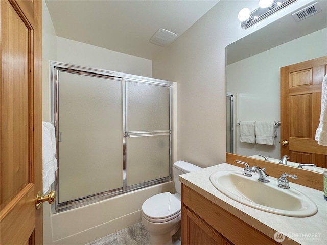 412 Doe Run Rd, Sequim, WA 98382 - full bath featuring vanity and shower / bath combination with glass door