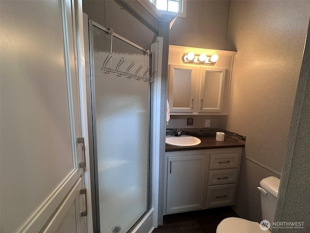 20 Golden Sands Pl, Sequim, WA 98382 - bathroom featuring a stall shower and vanity