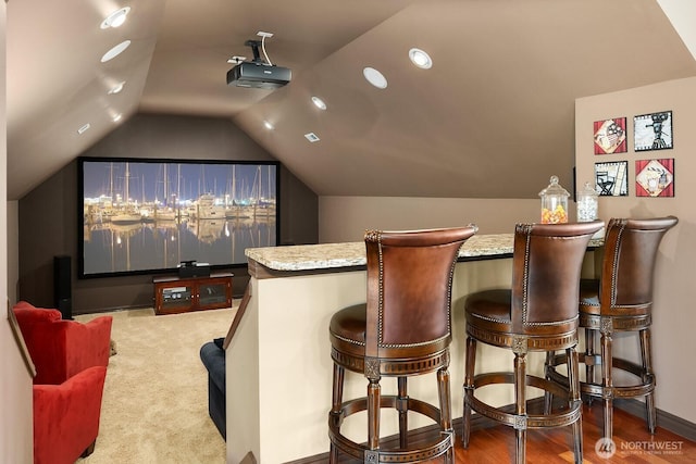 24817 NE 20th St, Sammamish, WA 98074 - home theater room with vaulted ceiling