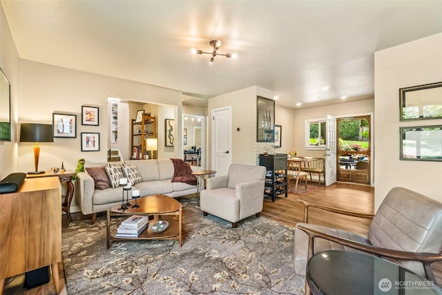10218 NE 65th St, Kirkland, WA 98033 - living room with wood finished floors
