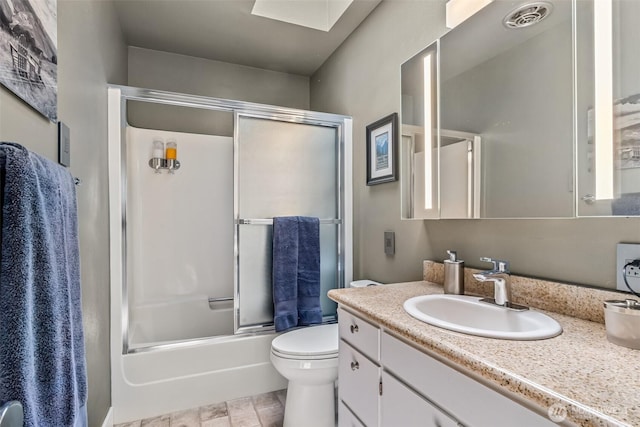 10218 NE 65th St, Kirkland, WA 98033 - bathroom featuring vanity and shower / bath combination with glass door