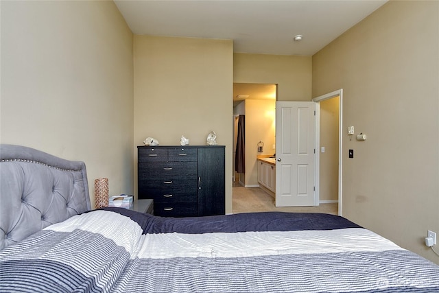 14007 69th Dr SE Unit W2, Snohomish, WA 98296 - bedroom with light colored carpet and connected bathroom
