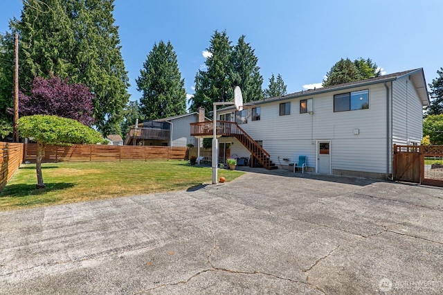 8815 221st Pl SW, Edmonds, WA 98026 - back of house with stairs and a deck