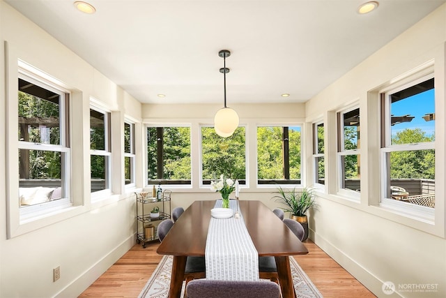 9201 24th Ave NW, Seattle, WA 98117 - sunroom / solarium with wood finished floors and recessed lighting
