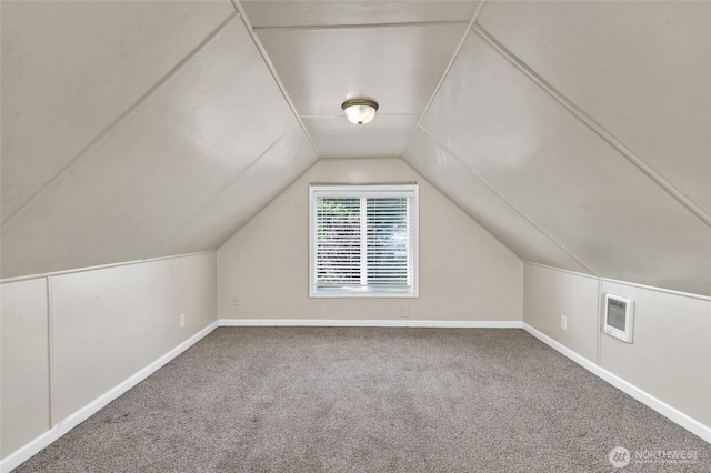 3109 N 7th St, Tacoma, WA 98406 - bonus room featuring carpet flooring, lofted ceiling, and heating unit