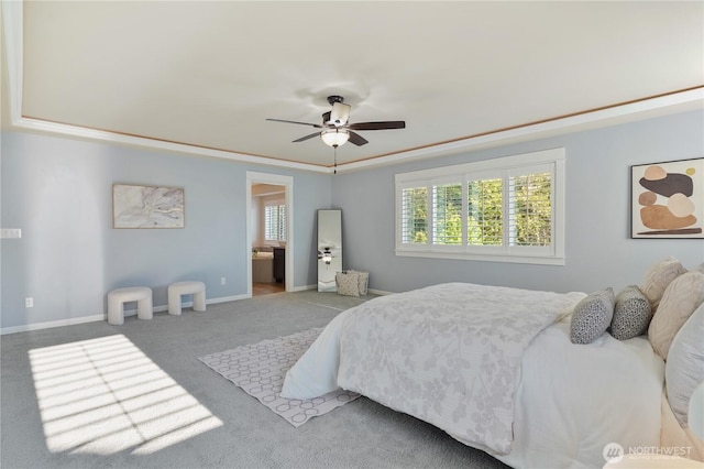 11214 172nd Street Ct E, Puyallup, WA 98374 - carpeted bedroom with baseboards and a ceiling fan