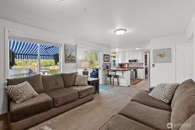 32421 Whitman Lake Dr E, Graham, WA 98338 - living area featuring light colored carpet