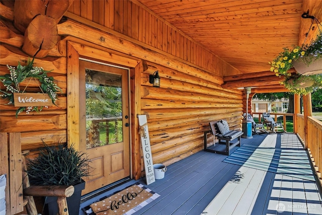 8209 271st Ave E, Buckley, WA 98321 - entrance to property featuring a wooden deck