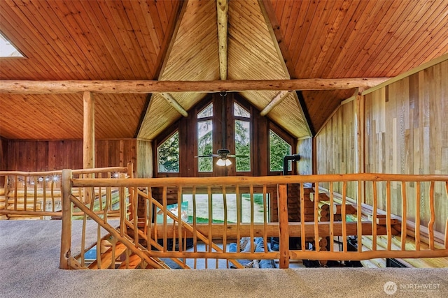 8209 271st Ave E, Buckley, WA 98321 - detailed view of carpet flooring and wooden ceiling