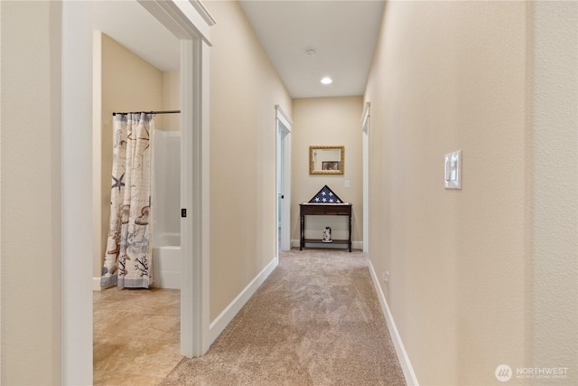 4837 Castleton Rd SW, Port Orchard, WA 98367 - hallway with recessed lighting and light carpet