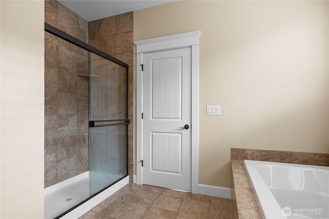 4837 Castleton Rd SW, Port Orchard, WA 98367 - bathroom featuring a shower stall and a garden tub