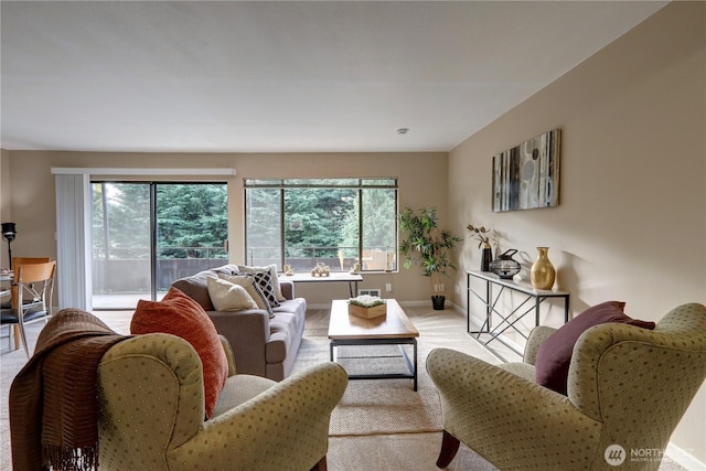 7924 212th St SW Unit 305, Edmonds, WA 98026 - living area with light carpet and baseboards