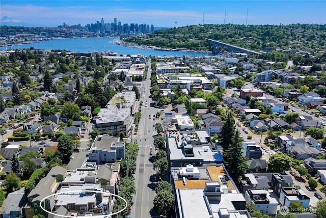 4026 Stone Way N Unit 501, Seattle, WA 98103 - aerial view of property's location featuring a nearby body of water and nearby suburban area