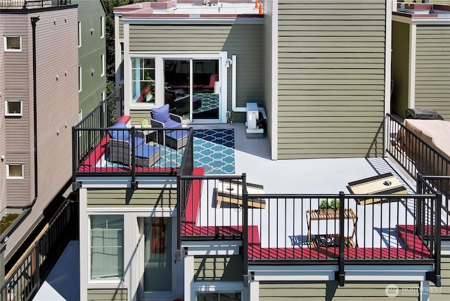 4026 Stone Way N Unit 501, Seattle, WA 98103 - wooden terrace featuring a patio area