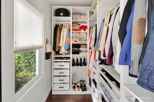 3249 27th Ave W, Seattle, WA 98199 - spacious closet featuring dark wood-style flooring
