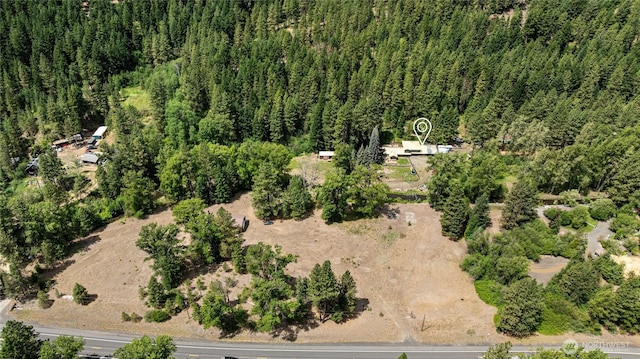 330 Swauk Creek Ln, Cle Elum, WA 98922 - aerial view of property's location with a heavily wooded area