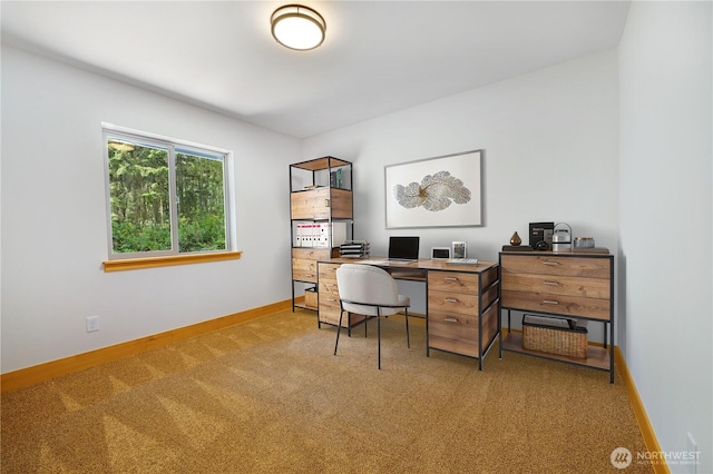 10405 Tahoma Dr, Anderson Island, WA 98303 - carpeted office featuring baseboards