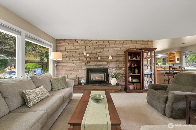 2714 Alderwood Ave, Bellingham, WA 98225 - living room with a fireplace and wood finished floors