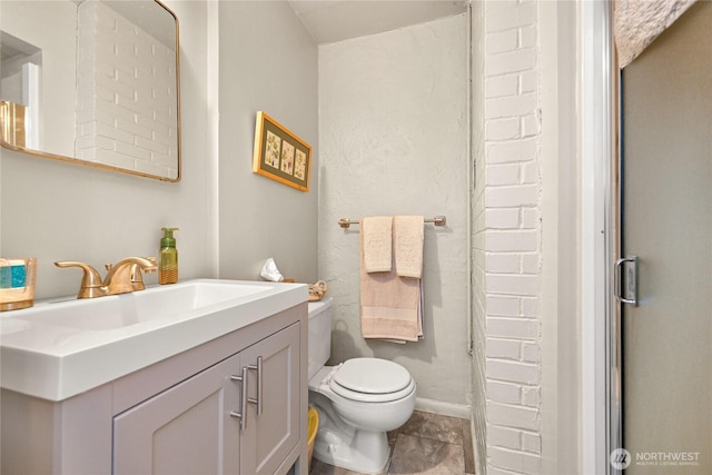 2714 Alderwood Ave, Bellingham, WA 98225 - bathroom with vanity and a shower with door