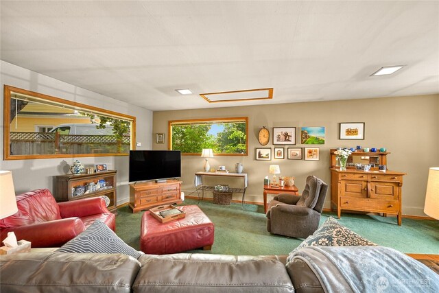 2714 Alderwood Ave, Bellingham, WA 98225 - carpeted living area with baseboards