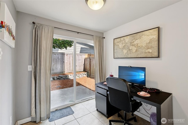8450 25th Ave SW Unit B, Seattle, WA 98106 - office area with light tile patterned floors