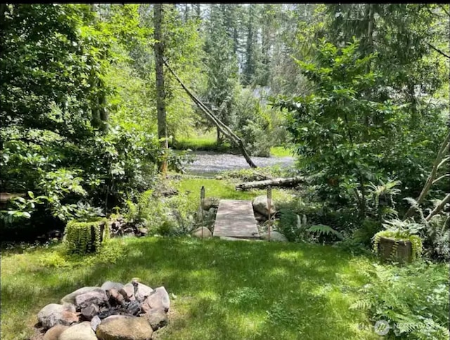 41504 Mountain View Pl E, Gold Bar, WA 98251 - view of yard featuring a forest view
