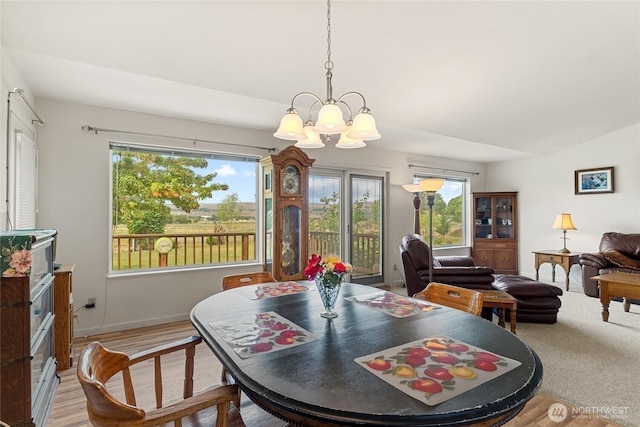 19627 Rd A NE, Soap Lake, WA 98851 - dining space featuring a chandelier and healthy amount of natural light