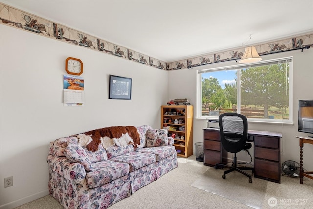 19627 Rd A NE, Soap Lake, WA 98851 - carpeted office space featuring baseboards
