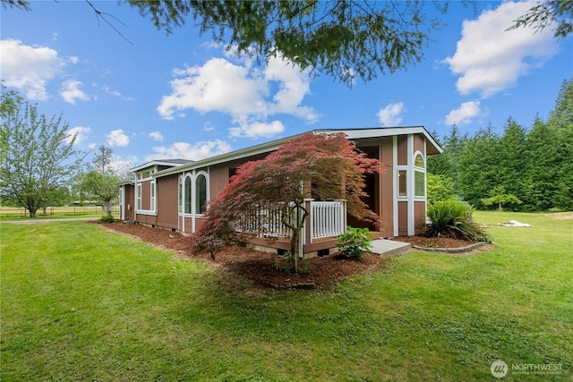 4030 Twin Creek Rd, Ferndale, WA 98248 - view of side of property with a lawn and crawl space