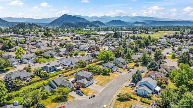 535 Blanchat Ct, Enumclaw, WA 98022 - aerial perspective of suburban area with a mountain backdrop