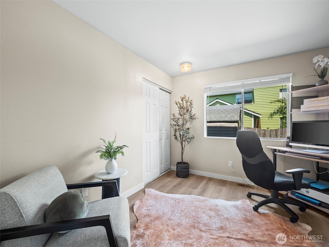 535 Blanchat Ct, Enumclaw, WA 98022 - office space featuring wood finished floors and baseboards