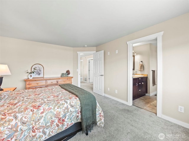 535 Blanchat Ct, Enumclaw, WA 98022 - bedroom with light carpet and ensuite bathroom